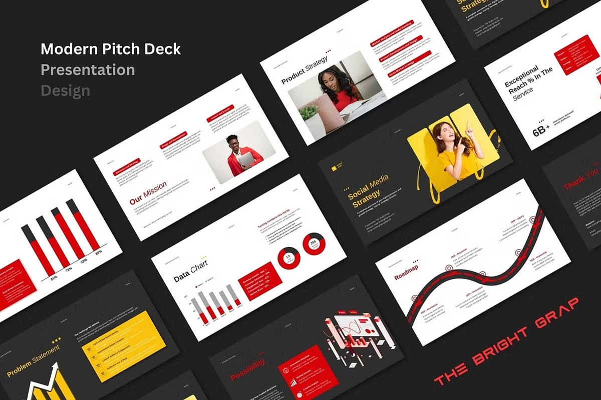 Creative Digital Agency Canva Bundle, a Templates & Theme by TheBrightGrap (Photo 13 of 17)