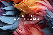 Feather Patterns: Seamless Patterns, a Pattern Graphic by RuleByArt (Thumbnail 1 of 15)