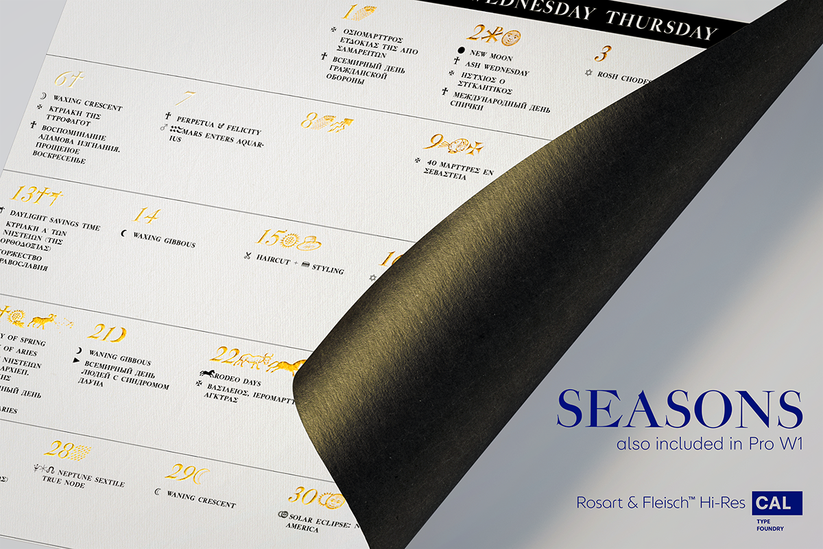 Rosart & Fleisch Hi Res ALL:10 FONTS, a Serif Font by California Type Foundry (Photo 6 of 13)