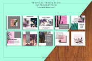 40 Tropical Theme Instagram Pack, a Social Media Template by Uno Bello Design Studio (Thumbnail 4 of 5)
