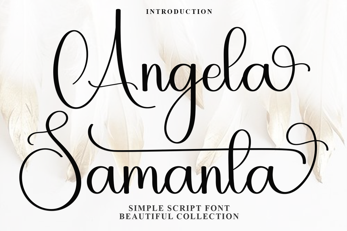 Angela Samanta, a Handwritten Font by FreshTypeINK (Photo 1 of 8)