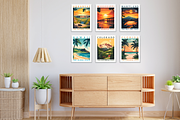 50 US State Travel Poster Bundle, a Decorative Illustration by Genius Graph (Thumbnail 4 of 6)