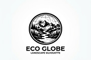 60 Eco Globe Landscape Silhouette, a Technology Illustration by Amazin_art (Thumbnail 19 of 29)