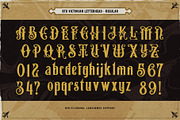Victorian Letterhead, a Serif Font by Burntilldead (Thumbnail 3 of 13)