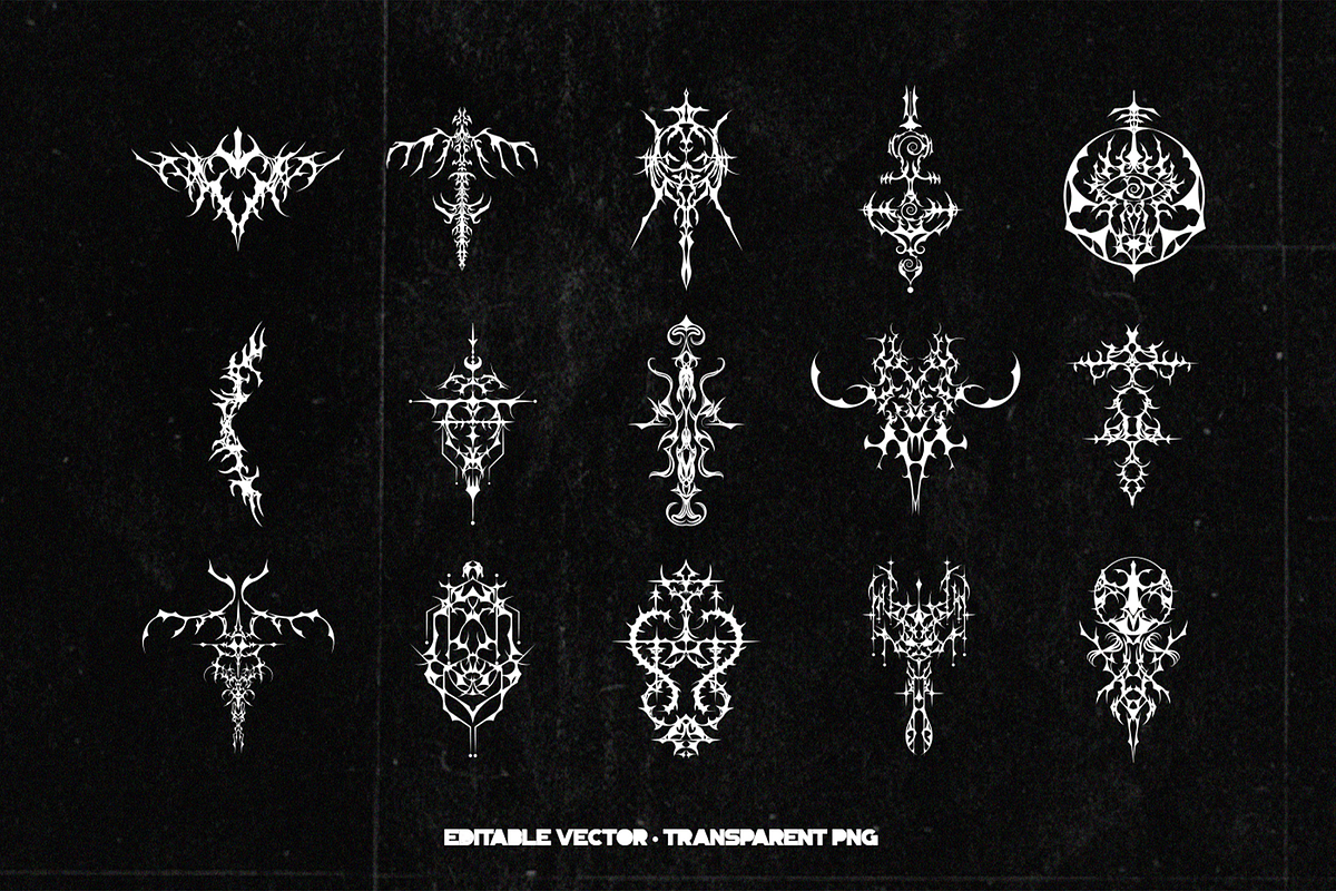Cybersigilsm Element Set, a Decorative Illustration by Invisual Studio (Photo 3 of 7)