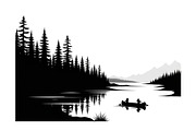 Nature Landscape Silhouette Vector B, an Illustration by Designer_Momina (Thumbnail 12 of 51)