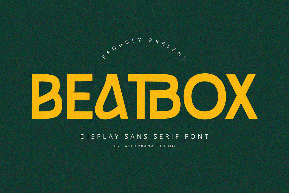 Beatbox - Sans Serif Font, a Sans Serif Font by Alpaprana (Photo 1 of 11)