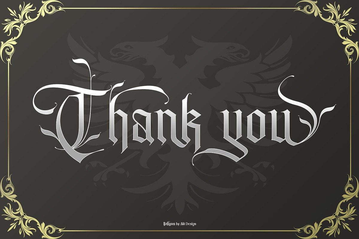 Belligoes Blackletter Font, a Blackletter Font by alit design (Photo 15 of 15)