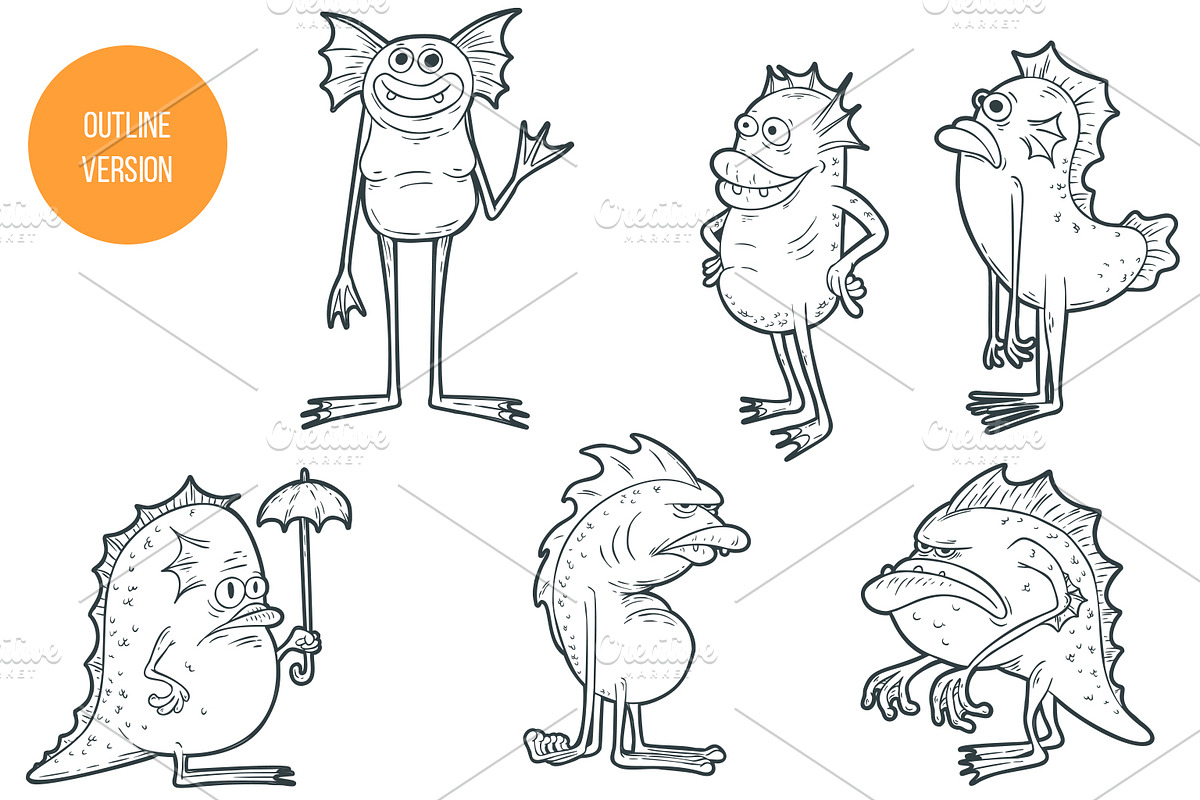 Swamp creatures, an Animal Illustration by CGterminal (Photo 2 of 8)