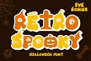 Retro Spooky is a Halloween font, a Handwritten Font by Brown Cupple (Thumbnail 1 of 7)
