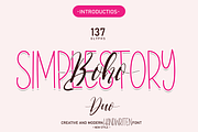 Boho Simplestory | Font Duo, a Script Font by Scratchones (Thumbnail 1 of 8)