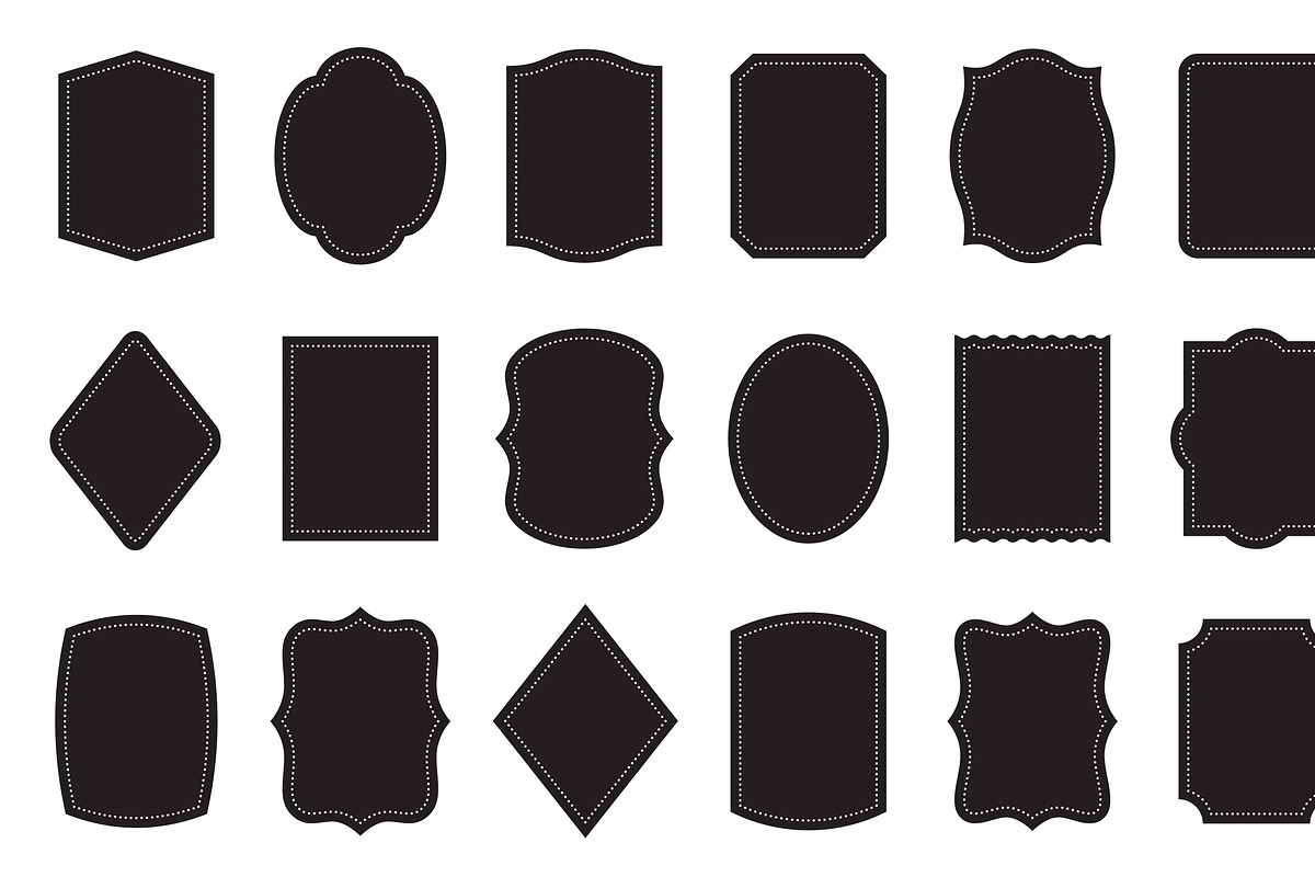 Labels: 18 shapes, different colors, an Object Graphic by moibalkon (Photo 2 of 19)