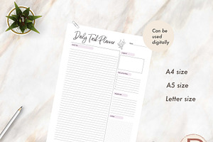 Daily Task Planner Printable