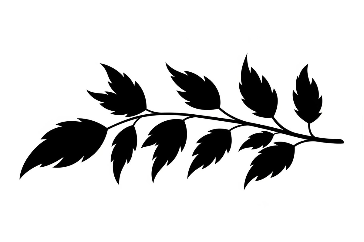 Botanical Leaf Silhouette Bundle, an Illustration by yasushie (Photo 49 of 51)