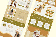 Boho Canva Website Template, a Landing Page Template by Anna Design Studio (Thumbnail 5 of 8)