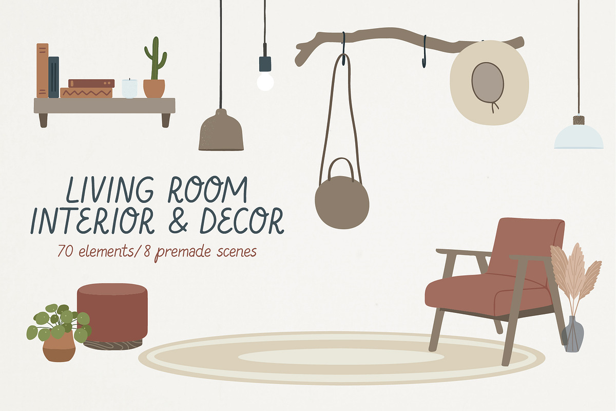 LIVING ROOM INTERIOR CREATOR & decor, an Animal Illustration by Alina Mubarak (Photo 1 of 7)