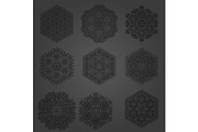 Set of Vector Snowflakes, a Decorative Illustration by FineArtStudio (Thumbnail 1 of 3)