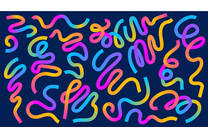 Abstract serpentine line with, an Illustration by Zimages