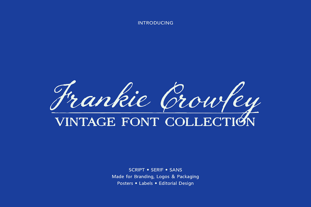 Frankie Crowley Font Collection, a Serif Font by elvinova (Photo 1 of 21)