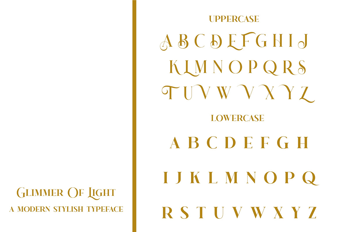 Glimmer Of Light, a Serif Font by INKSUN™ (Photo 5 of 9)