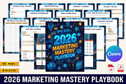 2026 Marketing Mastery Playbook, a Stationery Template by Designmela01 (Thumbnail 1 of 10)