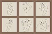 Woman silhouette line. Fashion set, a Graphic by heyXeni (Thumbnail 3 of 4)
