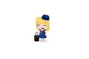 24 x Professions Vector little Girls, an Illustration by Beatriz Gascón (Thumbnail 2 of 4)