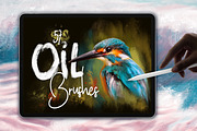 Oil Brushes for Procreate, a Brush Add-On by OlgaRom (Thumbnail 1 of 9)