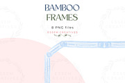 Grandmillenial Bamboo Frame Clipart, a Background Graphic by Essem Creatives (Thumbnail 4 of 5)