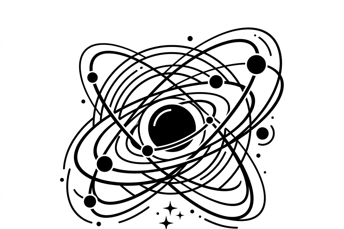 60 Planet Orbit Abstract Silhouette, an Empty State Illustration by Amazin_art (Photo 9 of 35)