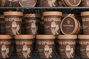 Ice Cream Cup Packaging Mockup, a Cups & Container Mockup by graphicsauce (Thumbnail 3 of 4)