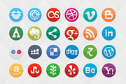 Funky Social Set (80 icons), an Icon by SmartIcons (Thumbnail 1 of 3)