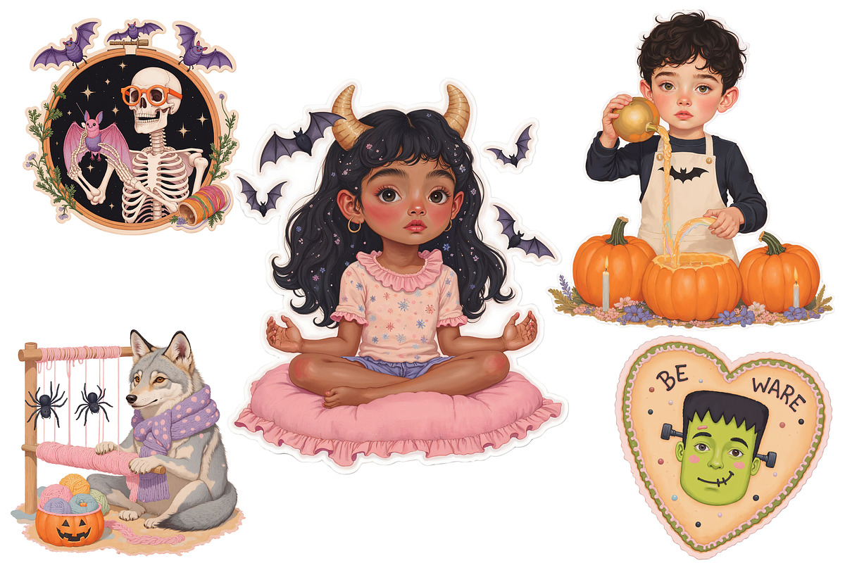 Spooky Cute Halloween Pack, an Object Graphic by Jakayla Digital Co (Photo 3 of 5)