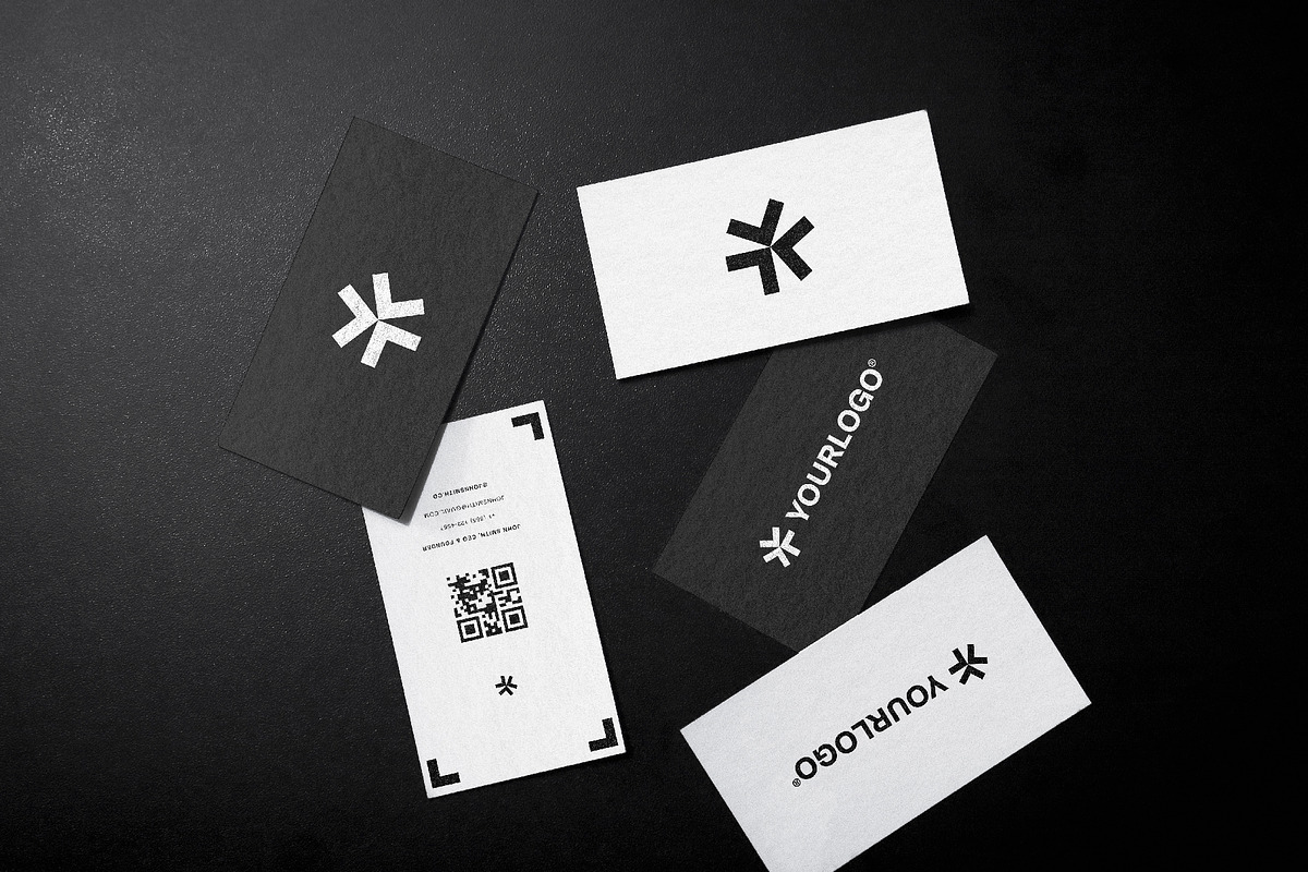 Black & White Business Card Mockups, a Product Mockup by rodrigofkaminski (Photo 7 of 10)