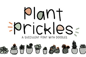 Plant Prickles Font
