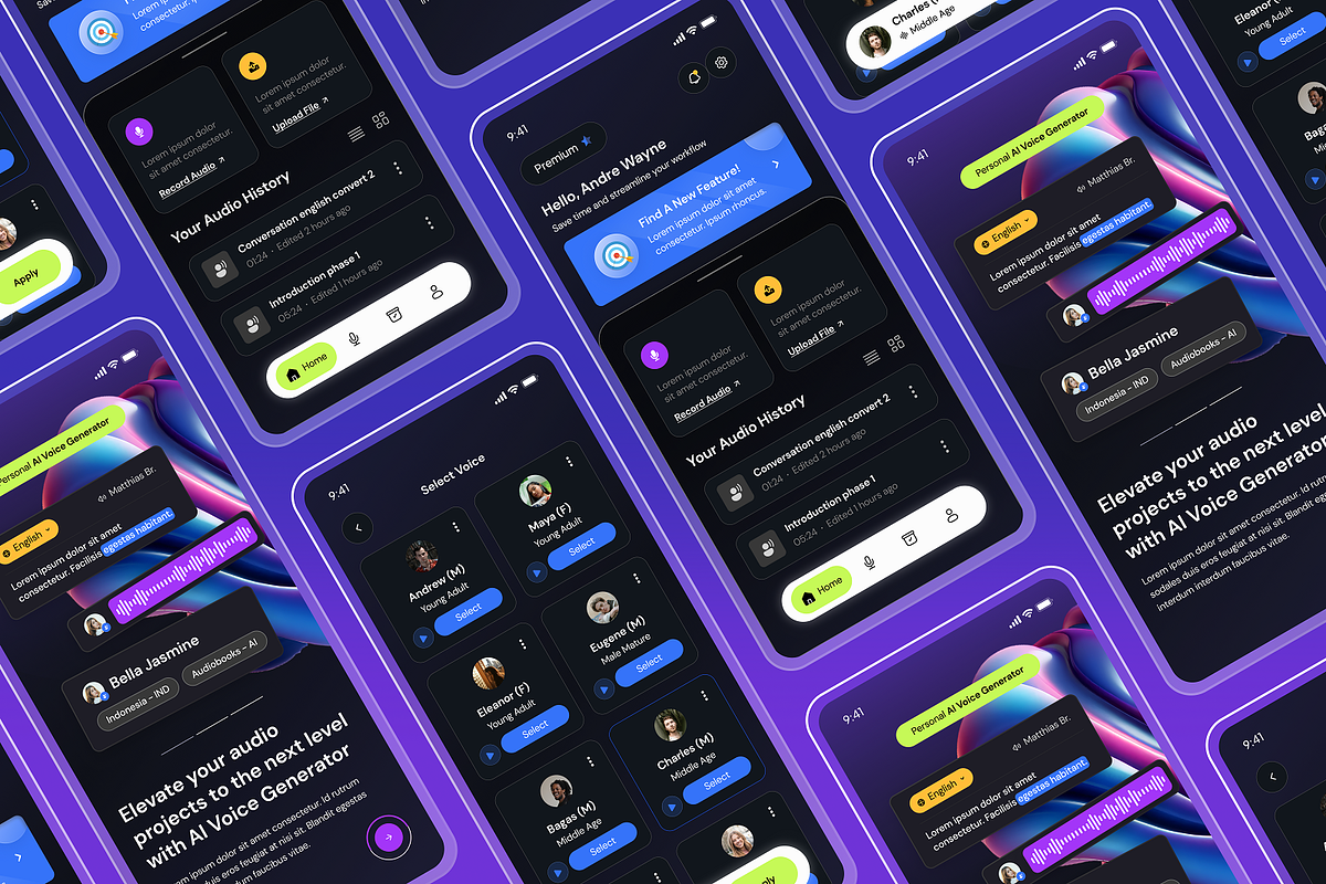 VoxCraft - AI Voice Generator Apps, an App Template by SquidPixey (Photo 5 of 5)