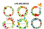 Folk Flowers. Folk Pattern, an Illustration by AvaAva (Thumbnail 23 of 26)