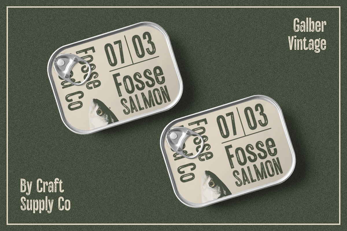 Galber Vintage, a Sans Serif Font by Craft Supply Co. (Photo 4 of 8)