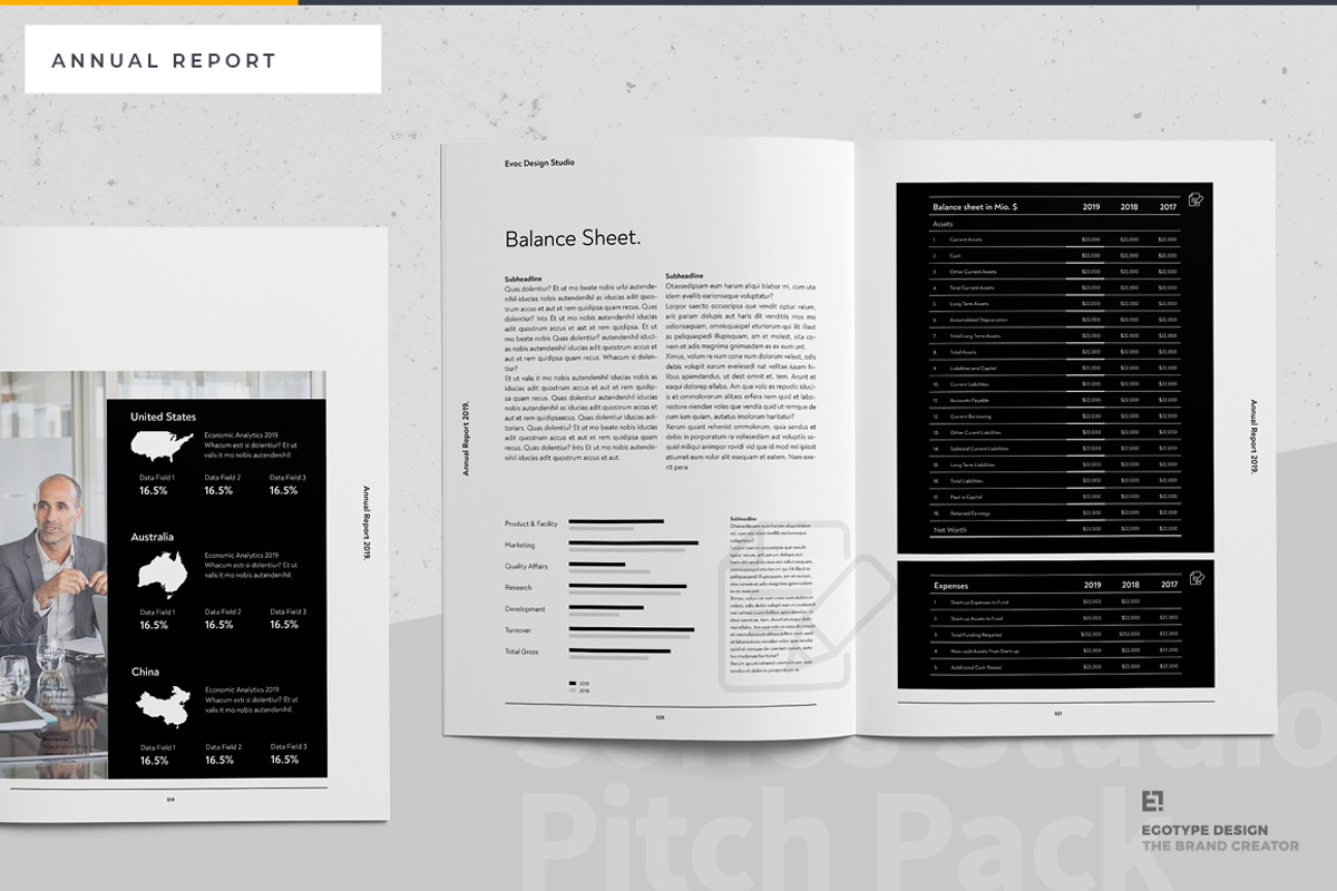 Egotype Annual Report, a Brochure Template by Egotype (Photo 10 of 15)