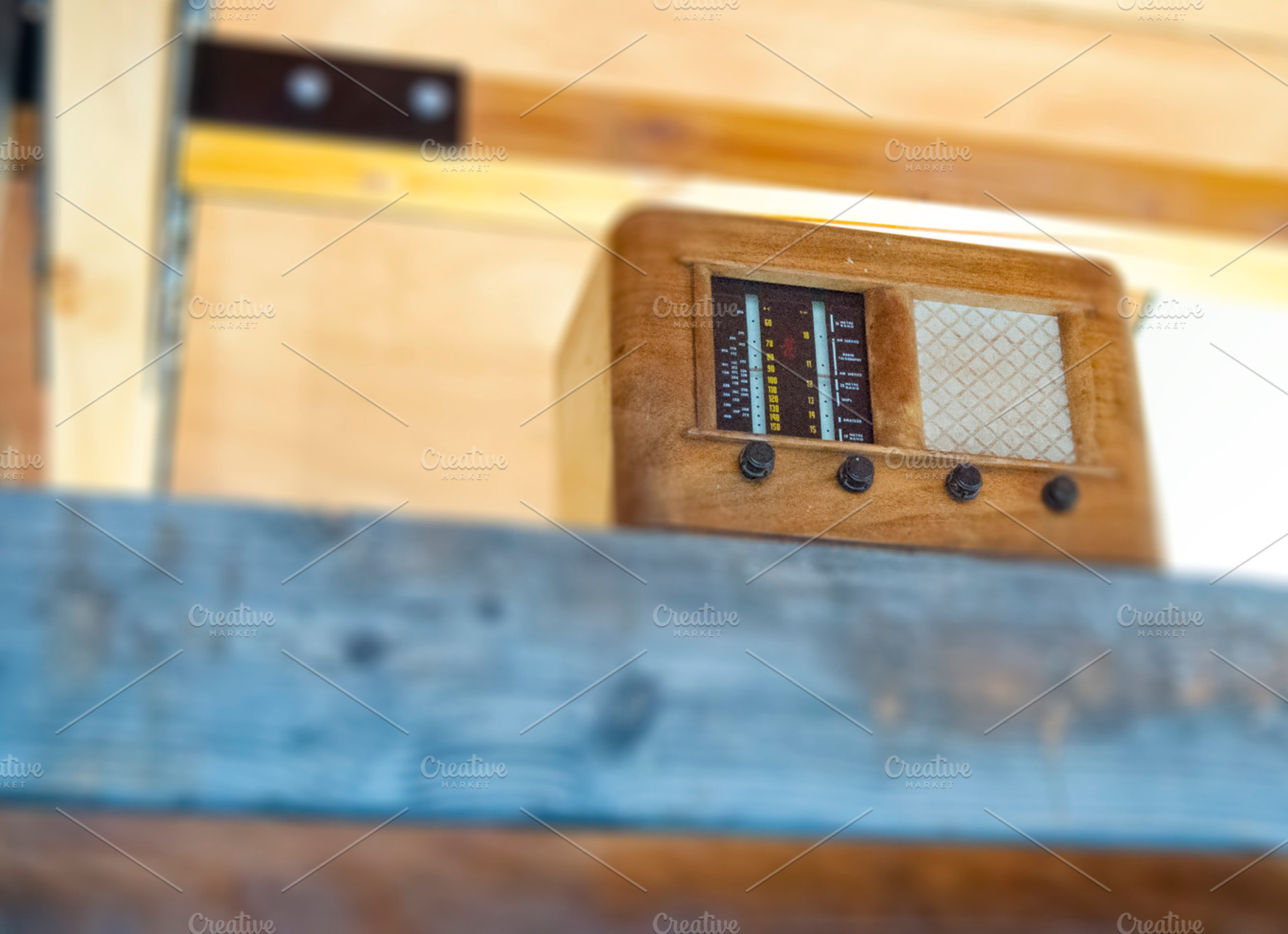 Vintage radio containing vintage, retro, and radio, a Technology Photo by Ruby Creative
