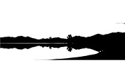 Mirror Landscape Silhouette, an Object Graphic by Designer_Momina (Thumbnail 12 of 20)