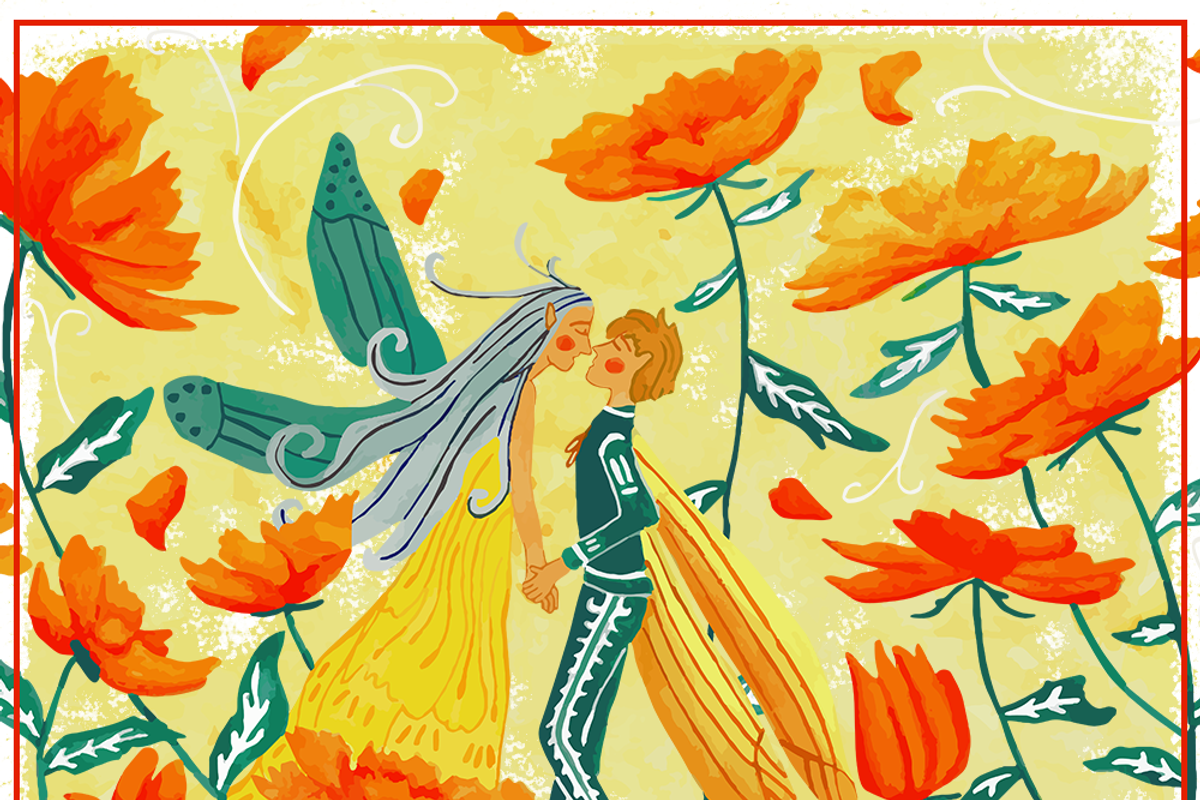 Fairy Under The Flowers, an Illustration by Arie Clares (Photo 7 of 7)
