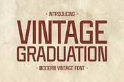 Vintage Graduation - Modern Font, a Sans Serif Font by Pian45 Studio (Thumbnail 1 of 8)