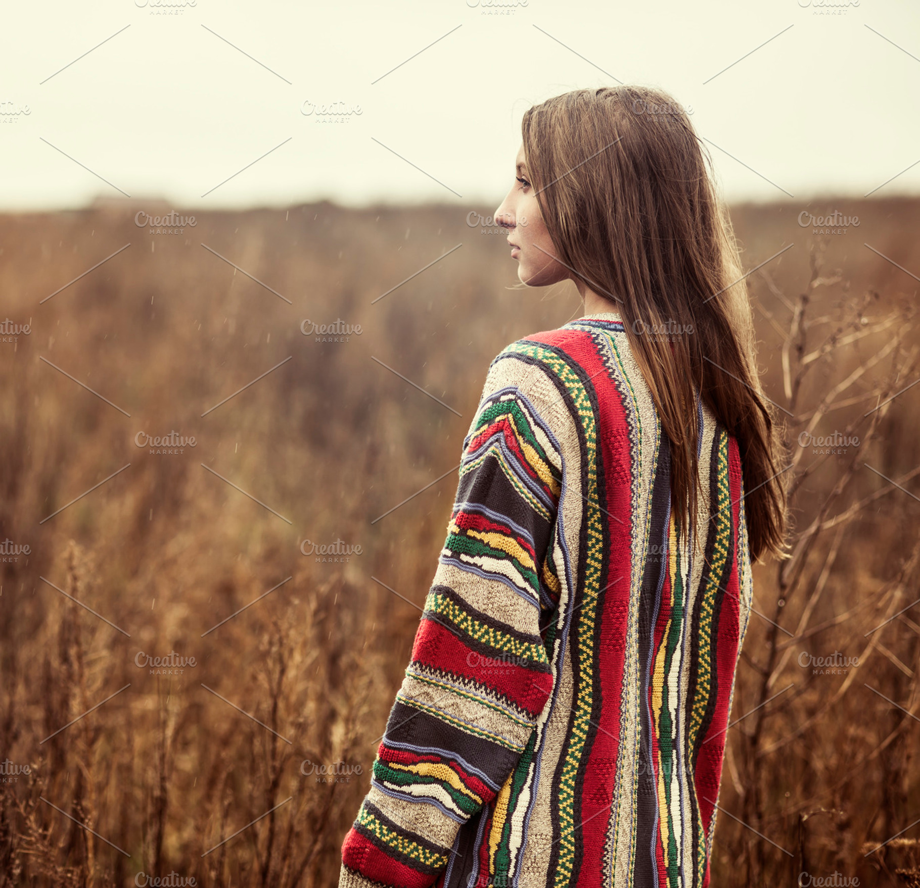 Girl in a color sweater featuring girl, female, and young, a Beauty & Fashion Photo by Aleshyn Andrei