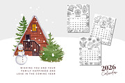 2026 CALENDAR | COLORING BOOK, a Seasonal Illustration by ChristinaDesigns (Thumbnail 5 of 5)