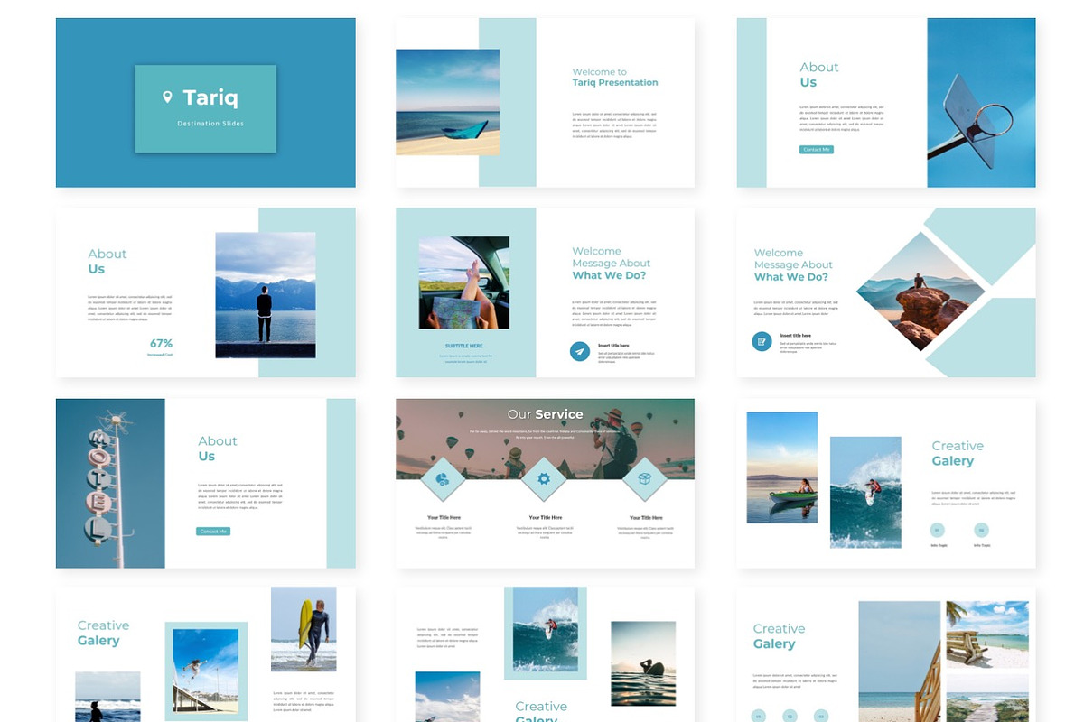 Tariq - Google Slide Template, a Presentation Template by AQR Studio