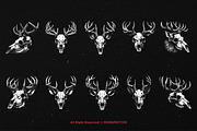 10 Bundle Dark Art Skull Deer Head, an Illustration by Morspective (Thumbnail 6 of 7)