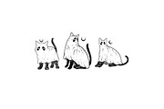 10 Cute Ghost Cat Collection, an Animal Illustration by Design by sebrodbrick (Thumbnail 4 of 4)