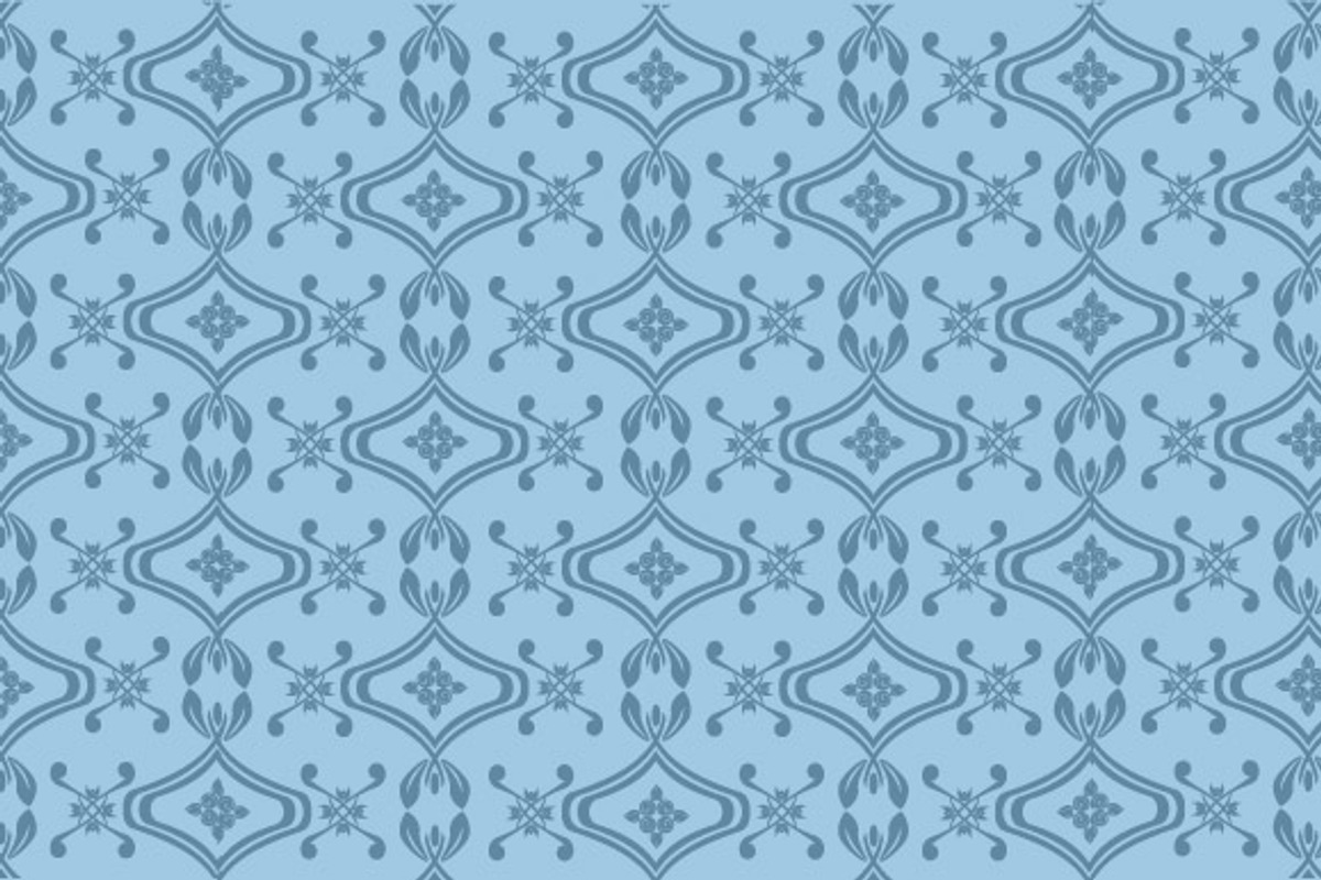 Floral seamless repeating pattern preview 2