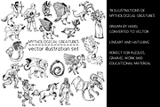 Mythological creatures - vector, an Animal Illustration by Renée from Studio neetje (Thumbnail 2 of 5)